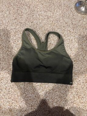 Victoria’s Secret PINK SPORT army green ombré sports bra MED NWOT